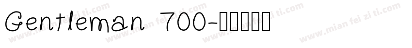 Gentleman 700字体转换